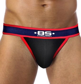 Club Jox 85 Collection Solid Pouch Black Jockstrap - ClubX Australia